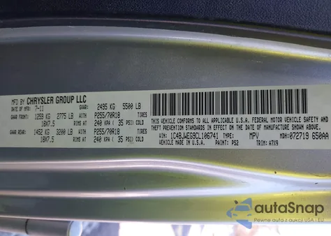 2012 Jeep Wrangler Unlimited Sahara z USA, uszkodzony, nr VIN 1C4BJWEG9CL106741